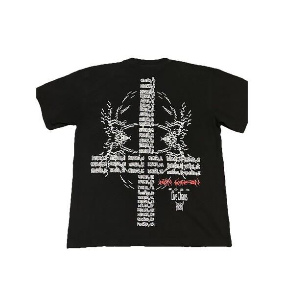 Ken Carson Live A Great Chaos Tour Merch Large T Shirt Opium‎ Double Sided - Picture 4 of 6